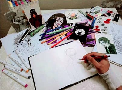 I will draw custom anime characters and sketch any character you want