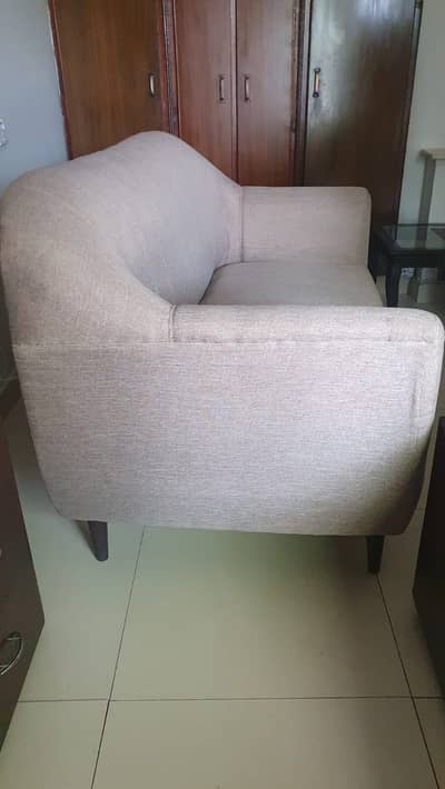 Modern 2-Seater Fabric Sofa – Excellent Condition