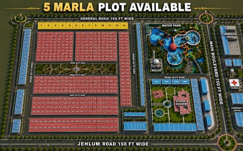5 MARLA RESIDENTIAL PLOT AVAILABLE IN ETIHAD TOWN PHASE 3