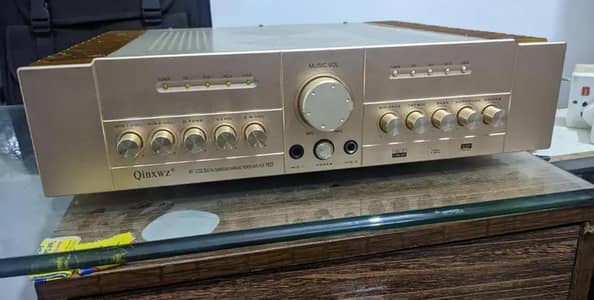 qinxwz av-3300 power+mono amplifier p809 600W/channel