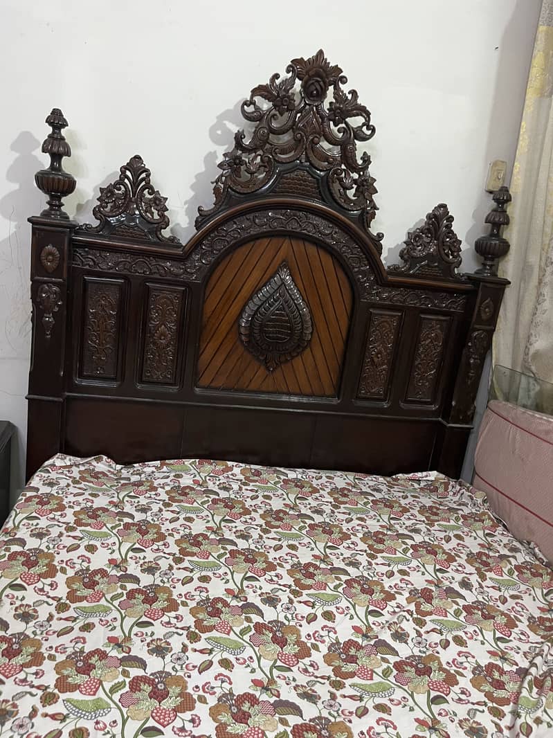 Complete Bed Set — Chinioti Bed set with side tables & dressing Table 1