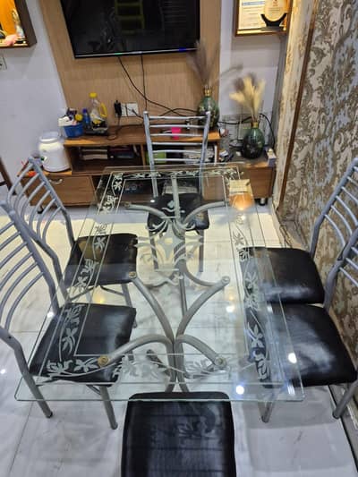Dining Table Set (1 Table + 6 Chairs)