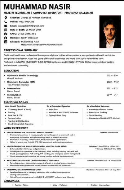 need a job
