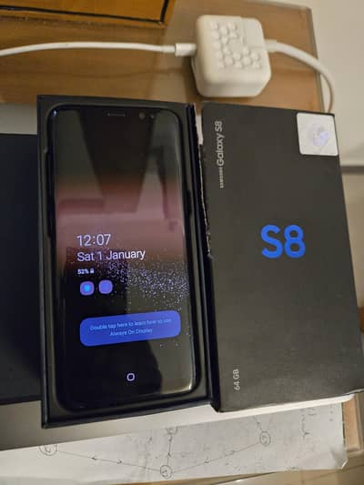 Samsung Galaxy S8 Official PTA Approved with box glass crack