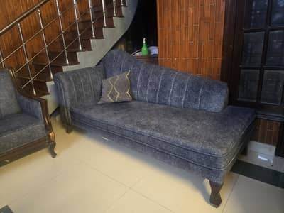 Royal blue sofa set