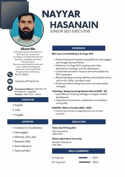 Looking for SEO Internship | Ready to Learn & Grow