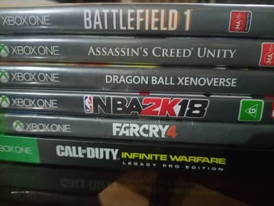 6 X - box One Games Bundle - Excellent Condition