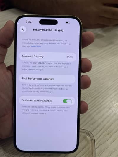 iPhone 14 Pro Jv Max battery health 100 in 10/10 condition 256