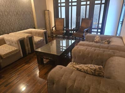 sofa set and consol mirror