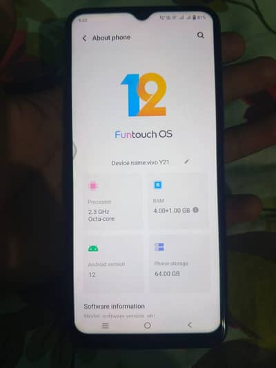 Vivo Y21 condition 10by 8 ha 03700499290 contact me