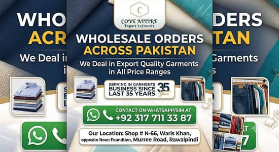 Garments Available for Wholesale