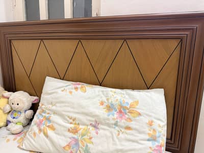 Single Bed with Mattresses and Side Table