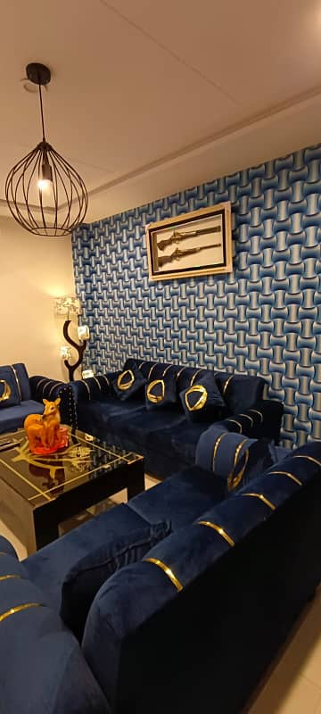 Two bedroom apartment for rent daily basis 2 rooms bahria town