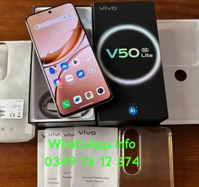 Vivo V50 Lite 5G/12/512GB PTA approved full box Delivery all Pakistan