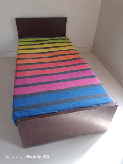 Sturdy Single Bed+Foam