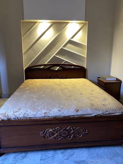 Wooden Double Bed for Sale – Excellent Condition
