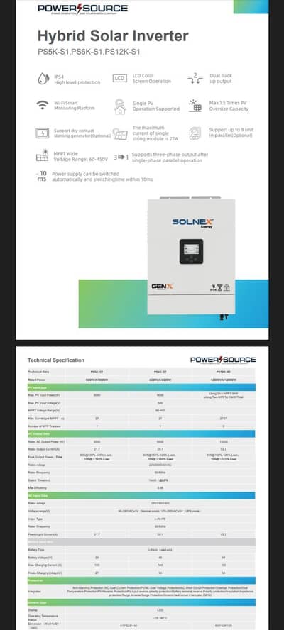 6.6kw solnex ip54 inverter
