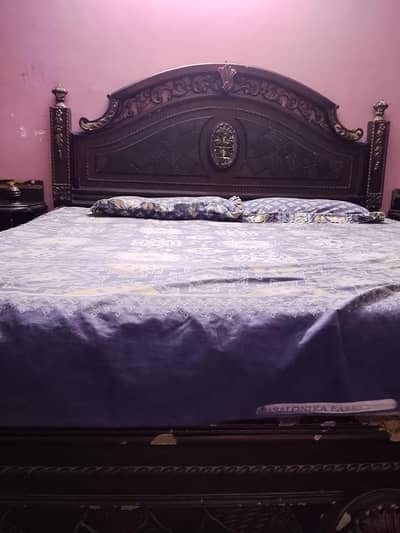 Complete King Size Bedroom Set With 12" Spring Mattress
