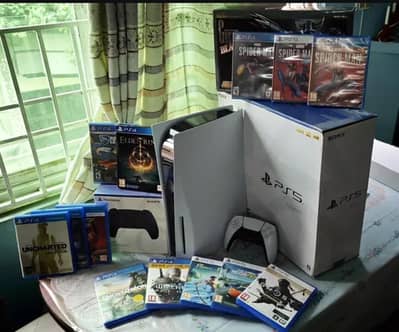 PS5 slim 1tb Disk edition for Urgent Sale PlayStation 15 game