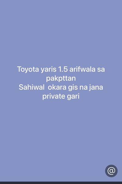 Toyota yaris 1,5 private ride