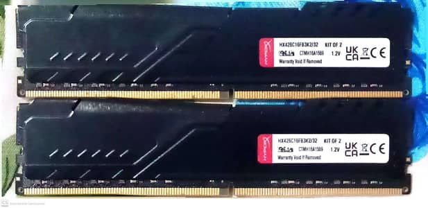 HyperX Fury 32GB (2x16GB) DDR4 2666MHz CL16 Desktop RAM Kit