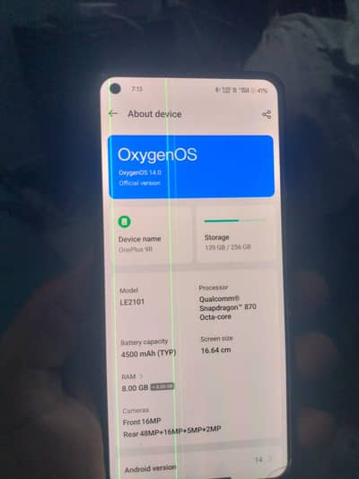OnePlus 9R 8gb 256gb