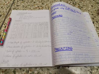 Practical Copy of Physics for 2nd Year