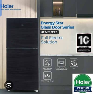 Haier Refrigerator Glass Door HRF 216-EPB Regular priceRs. 70,000.00pu
