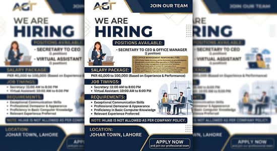 Secretary to CEO and Virtual Assistant Required