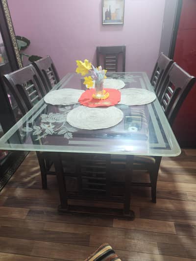 6 chair Dining table