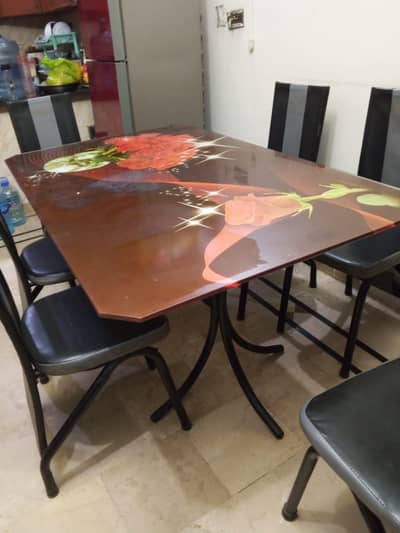 6 seater dinning chair and table .