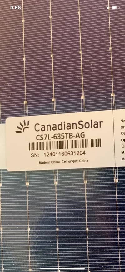 Solar Panel Structure L3 aluminum Canadian 15 Solar Panels  635 Double