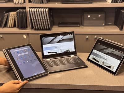 Latest Lenovo Chromebook 2-in-1 | Dual Camera | 4GB-32GB | 2029 Update