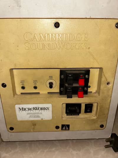 Cambridge subwoofer and sony speaker