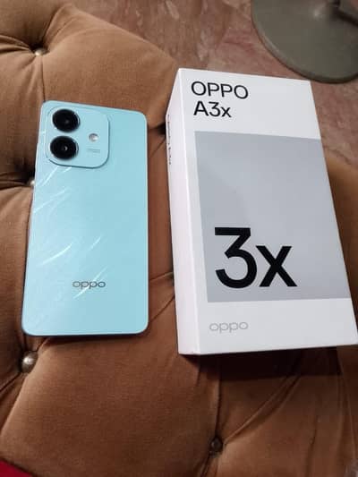 Oppo A3X 4+128 Lush condition daba sath hai no open no repair