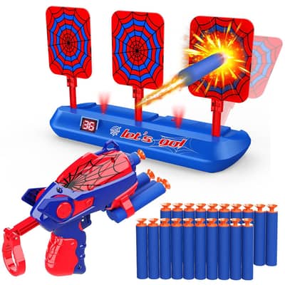 shooting toy gun game for 3 to 12 years with electronic score card