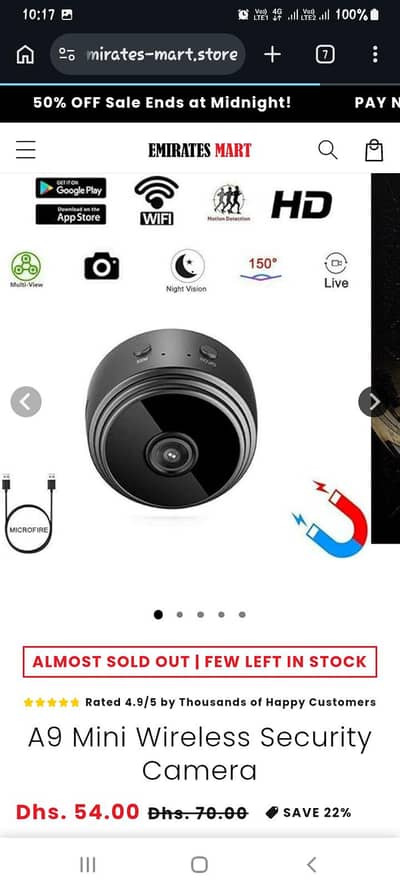 A9 Mini Wireless Security Camera