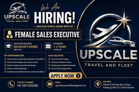 Female Office Admin Assistant Required - Upscale Travel & Fleet