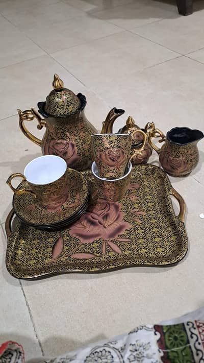 AAntique Coffee Set–19 Pcs-New-Made in Thailand-Purchased from Egypt