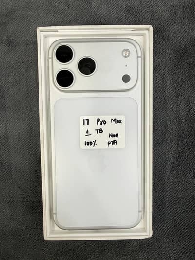 Apple 17 Pro Max 1TB Non Pta complete Box 150cycle used Neat.