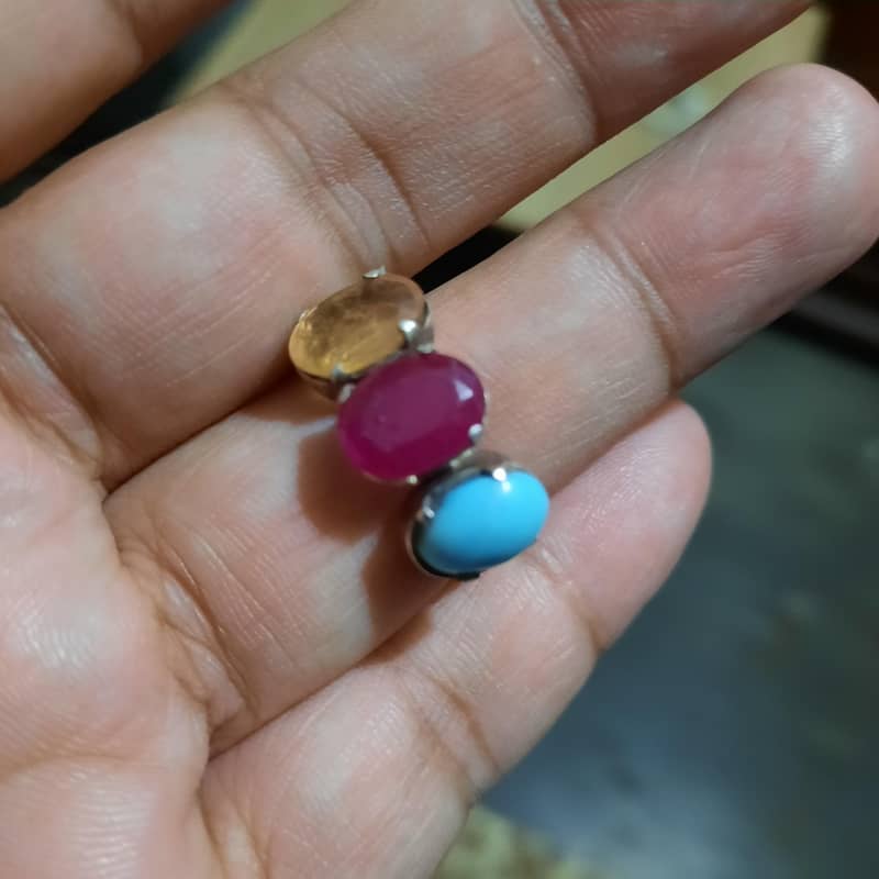 Feroza Ruby sapphire Ring 1