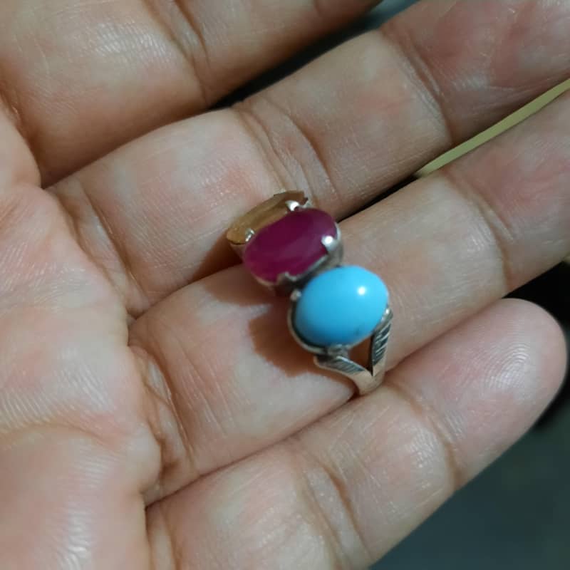 Feroza Ruby sapphire Ring 2