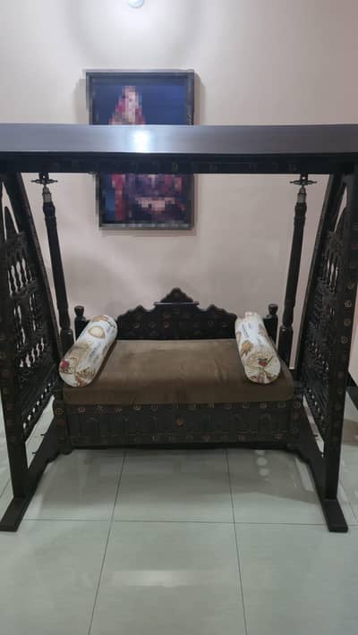 Premium Handcrafted Solid Wood Vintage Swing (Jhoola)