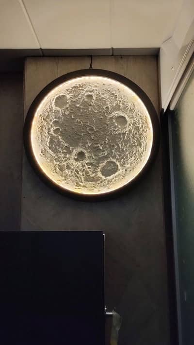 bedroom realistic moon