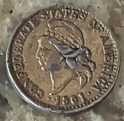 CSA 1861 American One Cent Coin