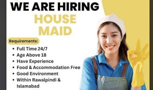 Maid/Helper needed for home