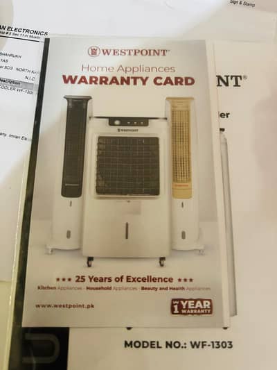 wespoint air cooler urjent sale