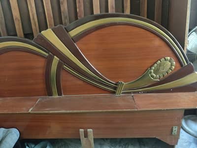 wood bed