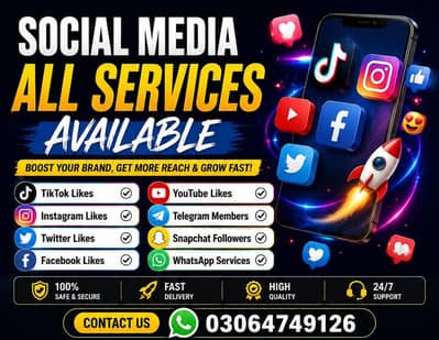 social media all services Available 