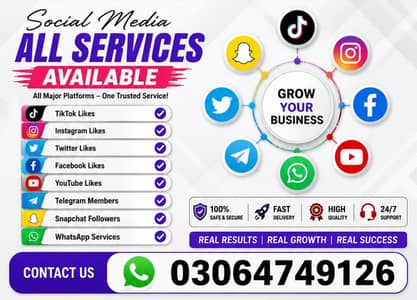 social media all services Available  Thanks 